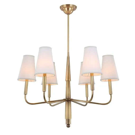 Cloyd 10163 Люстра POLLOCK C6 диаметр - 88 см, латунь