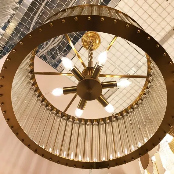 Cloyd 10641 Люстра RODERIC C6 диаметр - 61 см, латунь, изображение 3