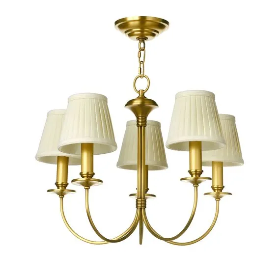 Cloyd 10068 Люстра OKLAHOMA C5 беж. абажур диаметр - 51 см, латунь