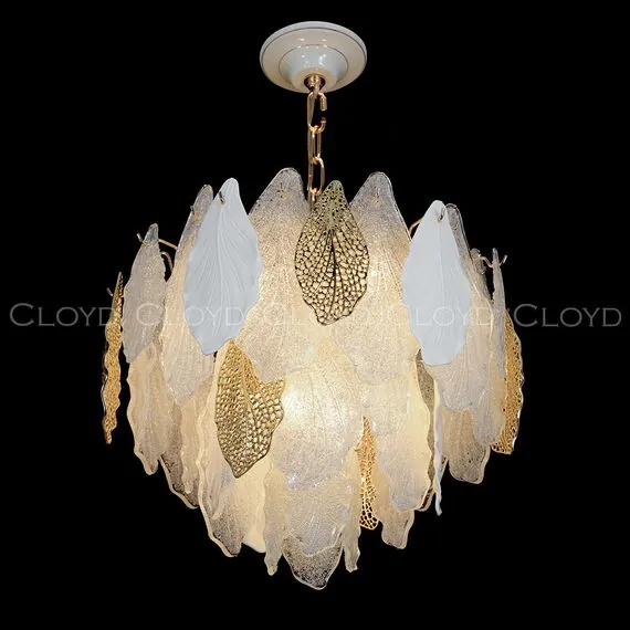 Cloyd 11177 Люстра SENEGAL - A C8 диаметр - 49 см, с золотыми листьями золото, изображение 2
