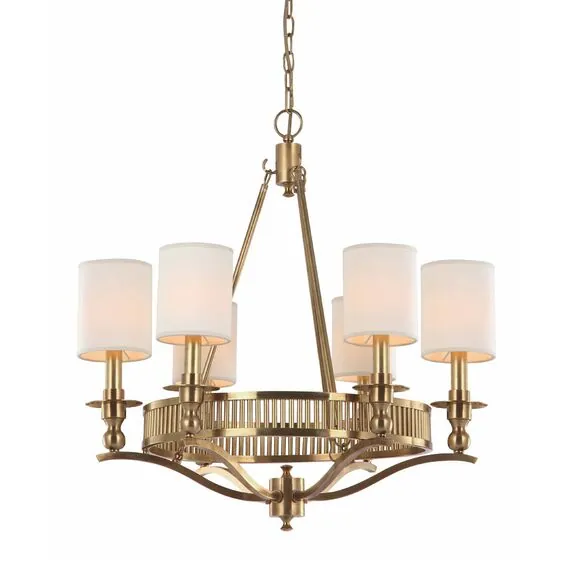 Cloyd 10154 Люстра MOSLEY C6 диаметр - 66 см, латунь