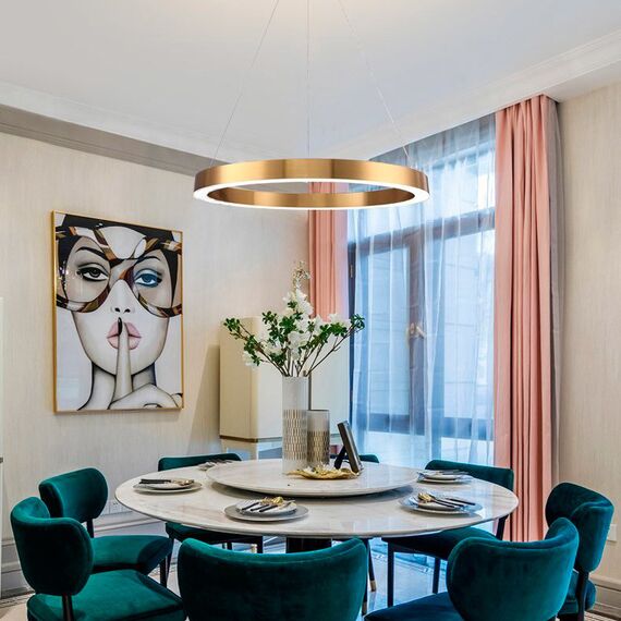 Cloyd 10252 Подвесной светильник RAUNDS P1 диаметр - 65 см, латунь, изображение 2