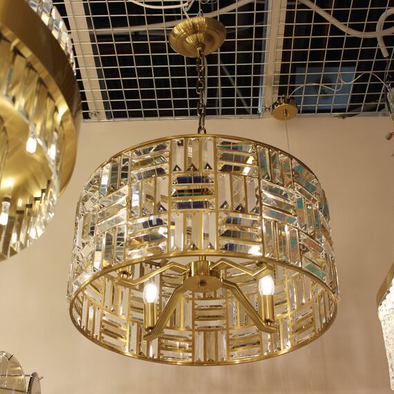 Cloyd 10696 Люстра MOVILLE C4 диаметр - 55 см, латунь, изображение 5