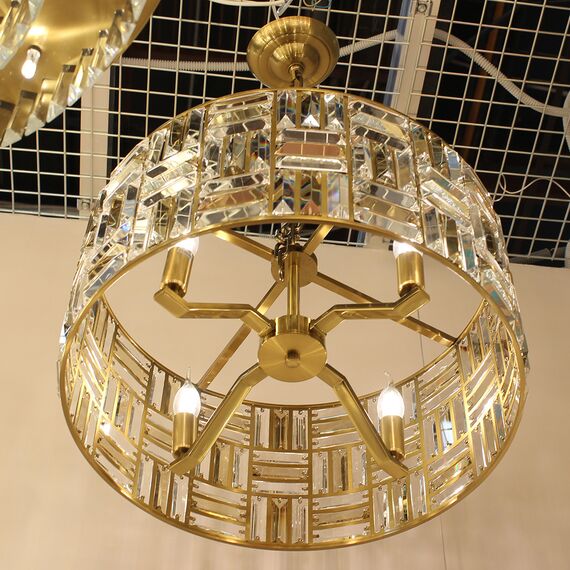 Cloyd 10696 Люстра MOVILLE C4 диаметр - 55 см, латунь, изображение 6