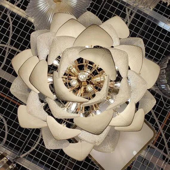 Cloyd 10662 Люстра TRAPESUND C19 диаметр - 62 см, белая керамика золото, изображение 3