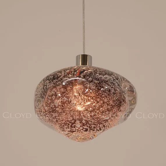Cloyd 11346 Подвесной светильник VOCAL P1 хром розовое стекло, изображение 5