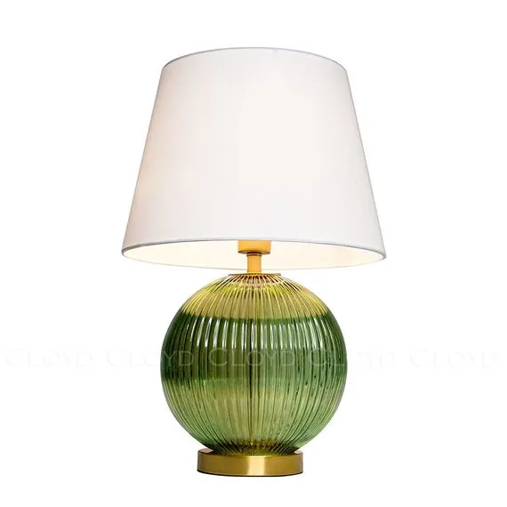 Cloyd 30116 Настольная лампа ZUCCHINI T1 высота - 54 см, латунь зеленый стекло