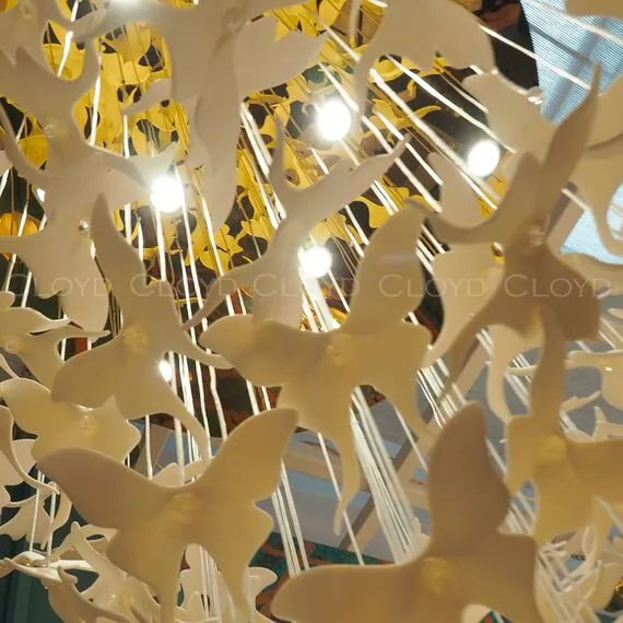 Cloyd 11332 Люстра TROPICA C9 высота - 120 см, керамика золото, изображение 8