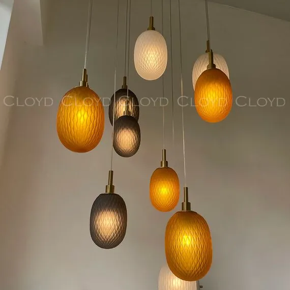 Cloyd 11436 Подвесной светильник ZAPFEN P1 диаметр - 13 см, латунь дымчатое стекло, изображение 2