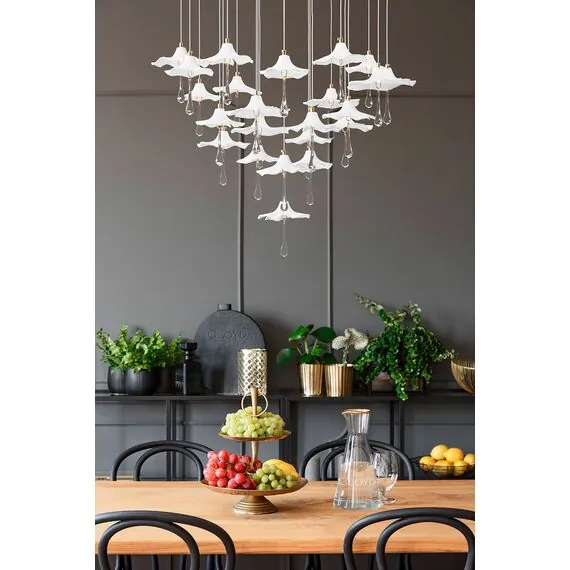 Cloyd 11334 Люстра SHANGRILA - A C33 высота - 120 см, керамика золото, изображение 2