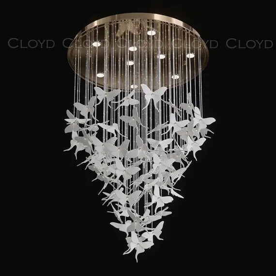 Cloyd 11332 Люстра TROPICA C9 высота - 120 см, керамика золото, изображение 2