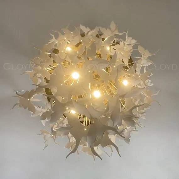 Cloyd 11332 Люстра TROPICA C9 высота - 120 см, керамика золото, изображение 7