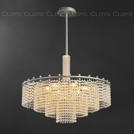 Cloyd 11534 Люстра WITTE C6 диаметр - 60 см, серебро, изображение 2