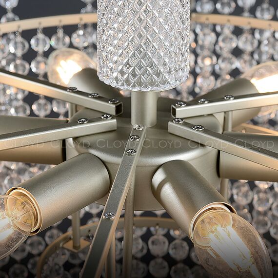 Cloyd 11534 Люстра WITTE C6 диаметр - 60 см, серебро, изображение 3