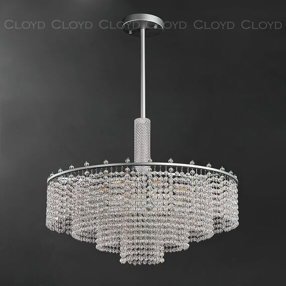 Cloyd 11534 Люстра WITTE C6 диаметр - 60 см, серебро