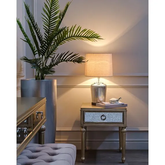 Garda Decor 22-88237 Лампа настольная плафон кремовый d30*64см, изображение 4