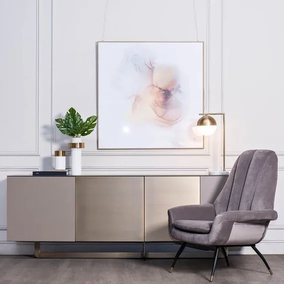 Garda Decor 22-88228 Лампа настольная металл цвет золото d45*55см, изображение 5