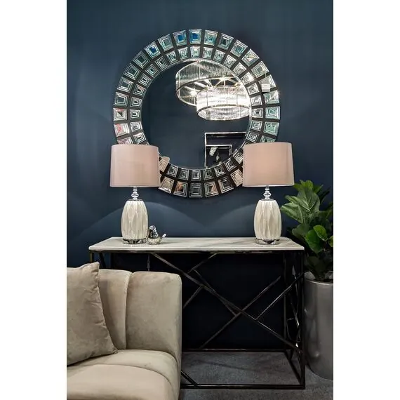 Garda Decor 22-87755 Лампа настольная плафон светло-серый d30*62см (2), изображение 5