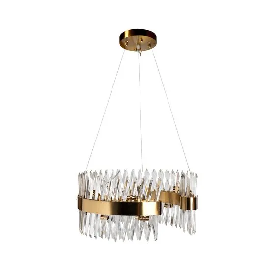 Garda Decor 92EL-YG18739G-14P Люстра Cloud латунь D.60*H.27см