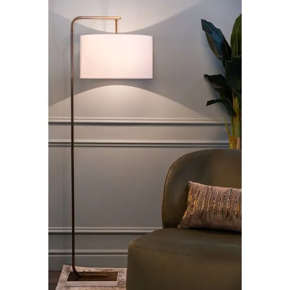 Garda Decor 22-89017FL Торшер плафон белый 42*h.155 см