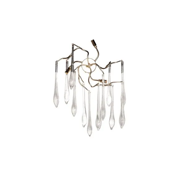 Garda Decor 86-B8035/3 Бра "Капли" 34*55 см, металл цвет шампань, изображение 2