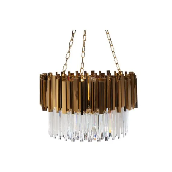 Garda Decor 62GDM-81008-600 Люстра Vittoria золото d60см h38см, изображение 2