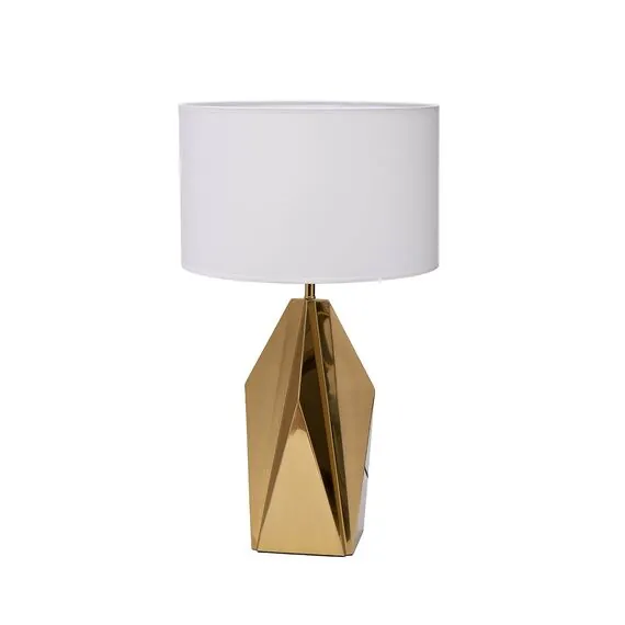 Garda Decor K2KM1253TG-CW Лампа настольная d45*h72см плафон кремовый