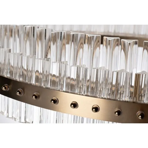 Garda Decor 91GH-30868 Люстра подвесная "Galaxy" стекло прозрач. d85*h150см, изображение 2