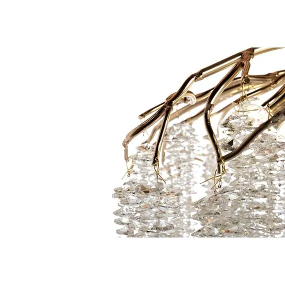 Garda Decor 86-80661 Люстра d.100*45 см, металл цвет золото, изображение 2