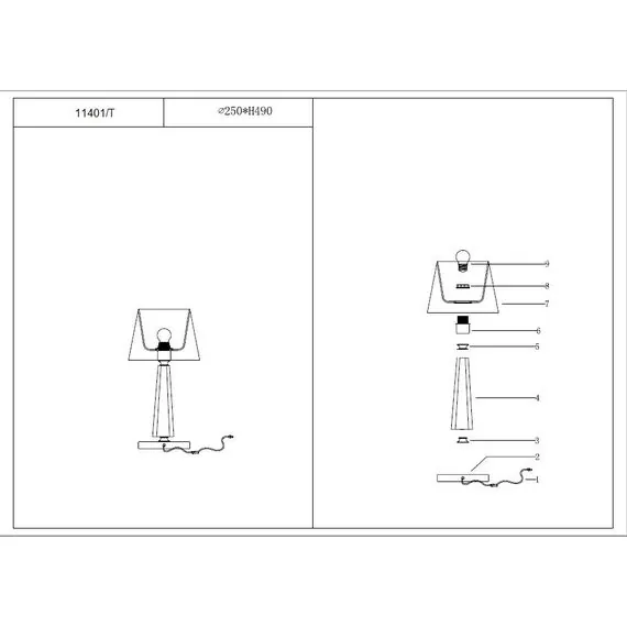 Newport 11401/T gold; М0067900 Настольная лампа gold, изображение 2