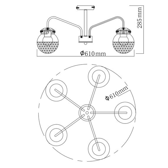 De City 220012905 Люстра потолочная Вита, изображение 11