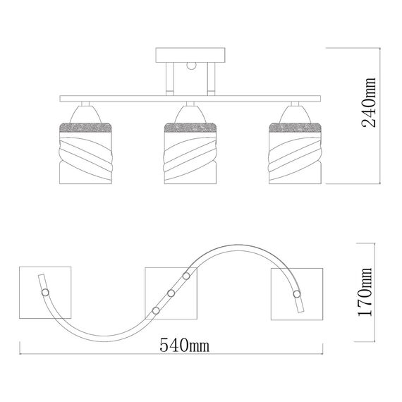 De City 673016903 Потолочный светильник Тетро, изображение 9