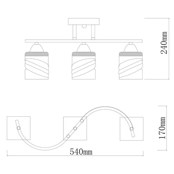 De City 673017003 Потолочный светильник Тетро, изображение 10