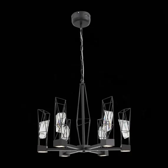 ST LUCE SL815.303.06 Люстра подвесная ST-Luce Серый графит/Серый графит, Прозрачный LED 6*8W 4000K, изображение 5
