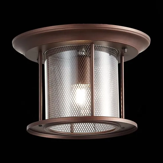 ST LUCE SL080.402.01 Светильник уличный потолочный ST-Luce Темный кофе/Прозрачный, Темный кофе E27 1*60W, изображение 4