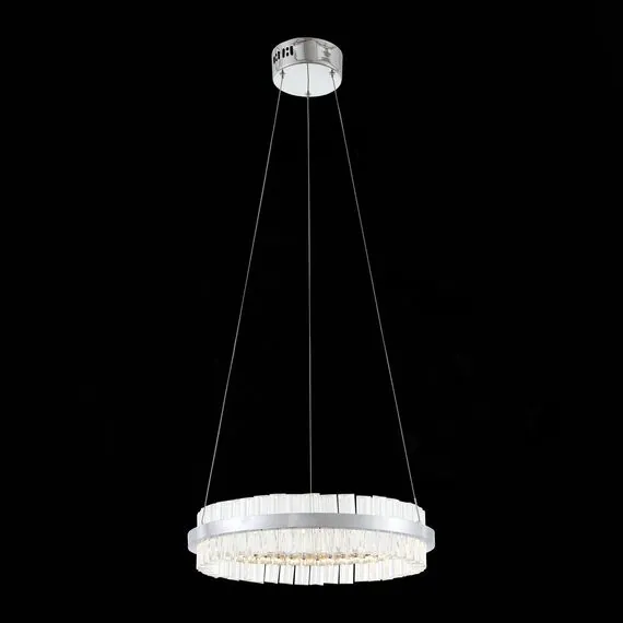 ST LUCE SL383.103.01 Светильник подвесной ST-Luce Хром/Хром, Прозрачный LED 1*34W 3000K, изображение 4