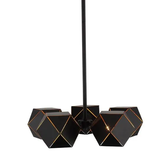 ST LUCE SL258.402.05 Люстра потолочная ST-Luce Черный/Черный, Золото E14 5*40W, изображение 2