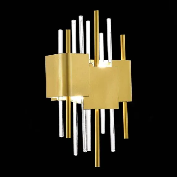 ST LUCE SL1633.201.02 Бра ST-Luce Матовое золото/Матовое золото,Прозрачный E14 2*40W, изображение 4