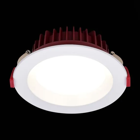 ST LUCE ST752.538.12 Светильник встраиваемый. Белый LED 1*12W 3000K 960Lm Ra80 100° IP44 D115xH47 100-240VV, изображение 5