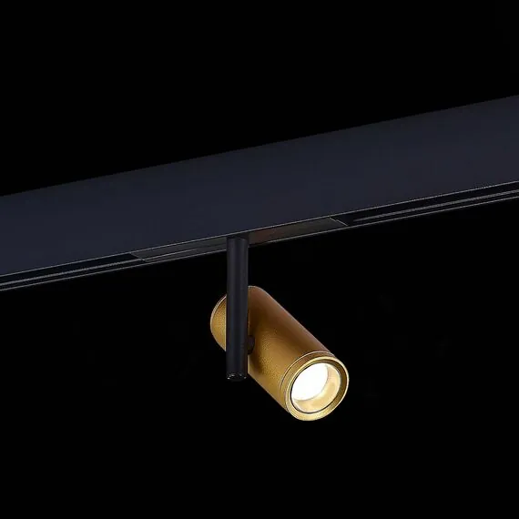 ST LUCE ST808.246.08 Магнитный трековый светильник Золотистый LED 1*8W 4000K 650Lm Ra>90 36° IP20 D42xH135 4, изображение 4