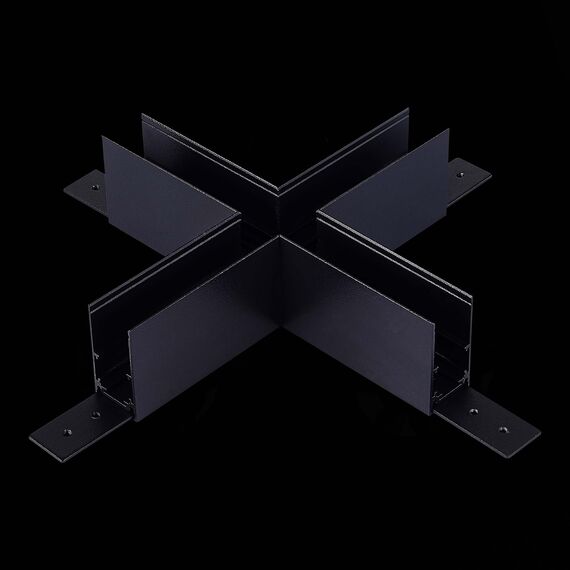 ST LUCE ST007.489.00 Коннектор X-образный для подвесного / накладного магнитного  шинопровода Черный