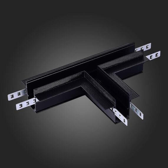 ST LUCE ST007.499.12 Коннектор T-образный для встраиваемого магнитного шинопровода под ГКЛ 12мм Черн, изображение 4