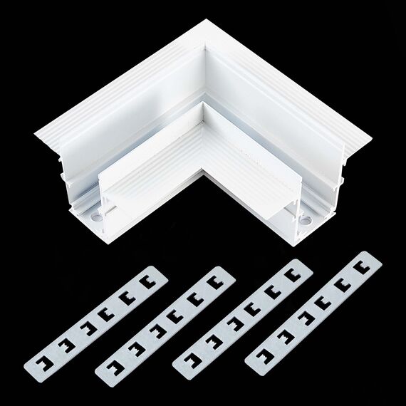 ST LUCE ST007.529.12 Угол-соединитель для встраиваемого магнитного шинопровода под ГКЛ 12мм ST-Luce Белый SKYLINE 48, изображение 2