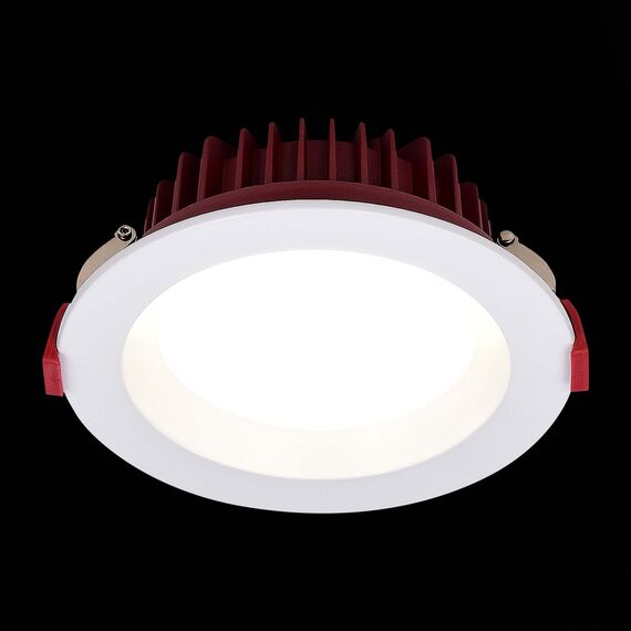 ST LUCE ST752.538.24 Светильник встраиваемый. Белый LED 1*24W 3000K 1 920Lm Ra80 100° IP44 D165xH54 100-240VV, изображение 4