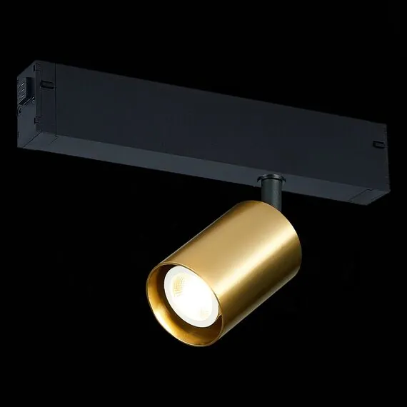 ST LUCE ST505.206.01 Светильник трековый Золотистый GU10 1*50W  IP20 L82xW70xH172 180-240V Без ламп, изображение 5