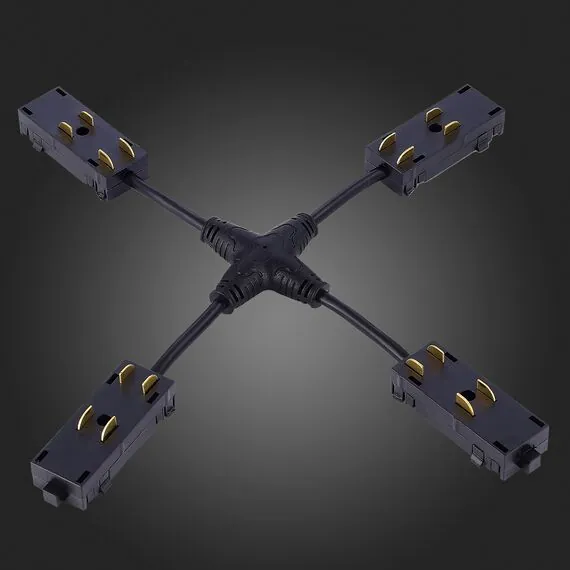 ST LUCE ST015.422.20 X- образный коннектор Skyline 220 Черный, изображение 4