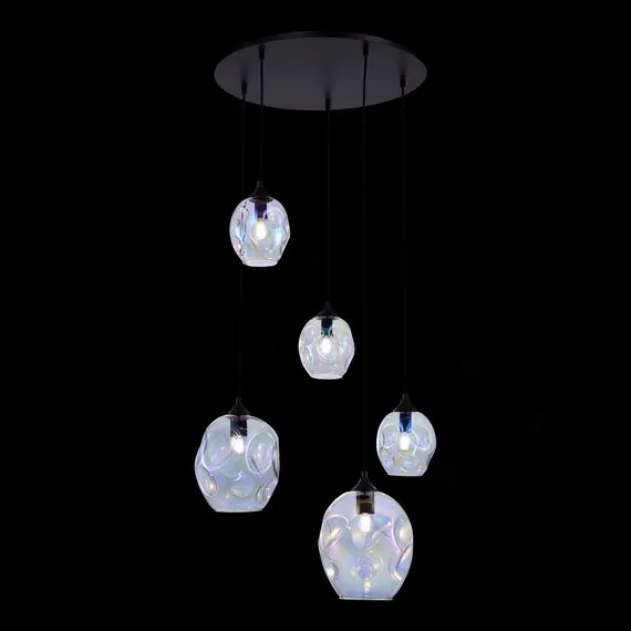 ST LUCE SL1188.403.05 Люстра подвесная ST-Luce Черный/Радужный E14/E27 3+2*40W, изображение 5