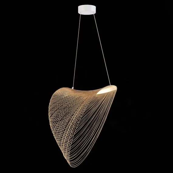 ST LUCE SL6900.503.24 Светильник подвесной ST-Luce Белый/Древесный LED 1*24W 4000K, изображение 5