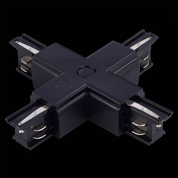 ST LUCE ST030.409.17 Х-образный токоподвод для трехфазного шинопровода Черный, изображение 3