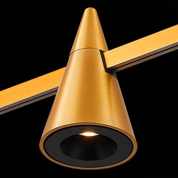 ST LUCE ST813.206.05 Магнитный трековый светильник FARM Золотистый LED 1*5W 3000K 272Lm Ra90 60 IP20 D70xH11, изображение 5